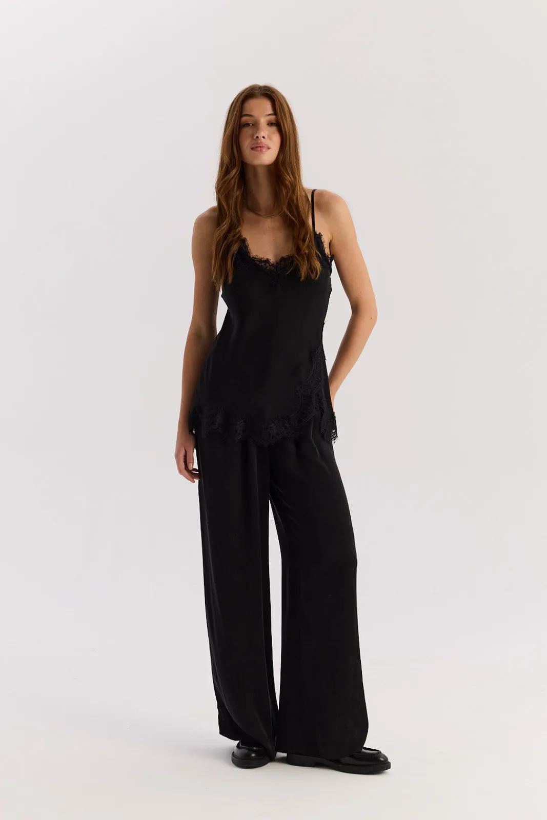 TALYA Spodnie^Spodnie Cupro black