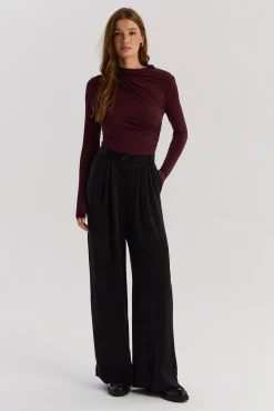 TALYA Spodnie^Spodnie Cupro black
