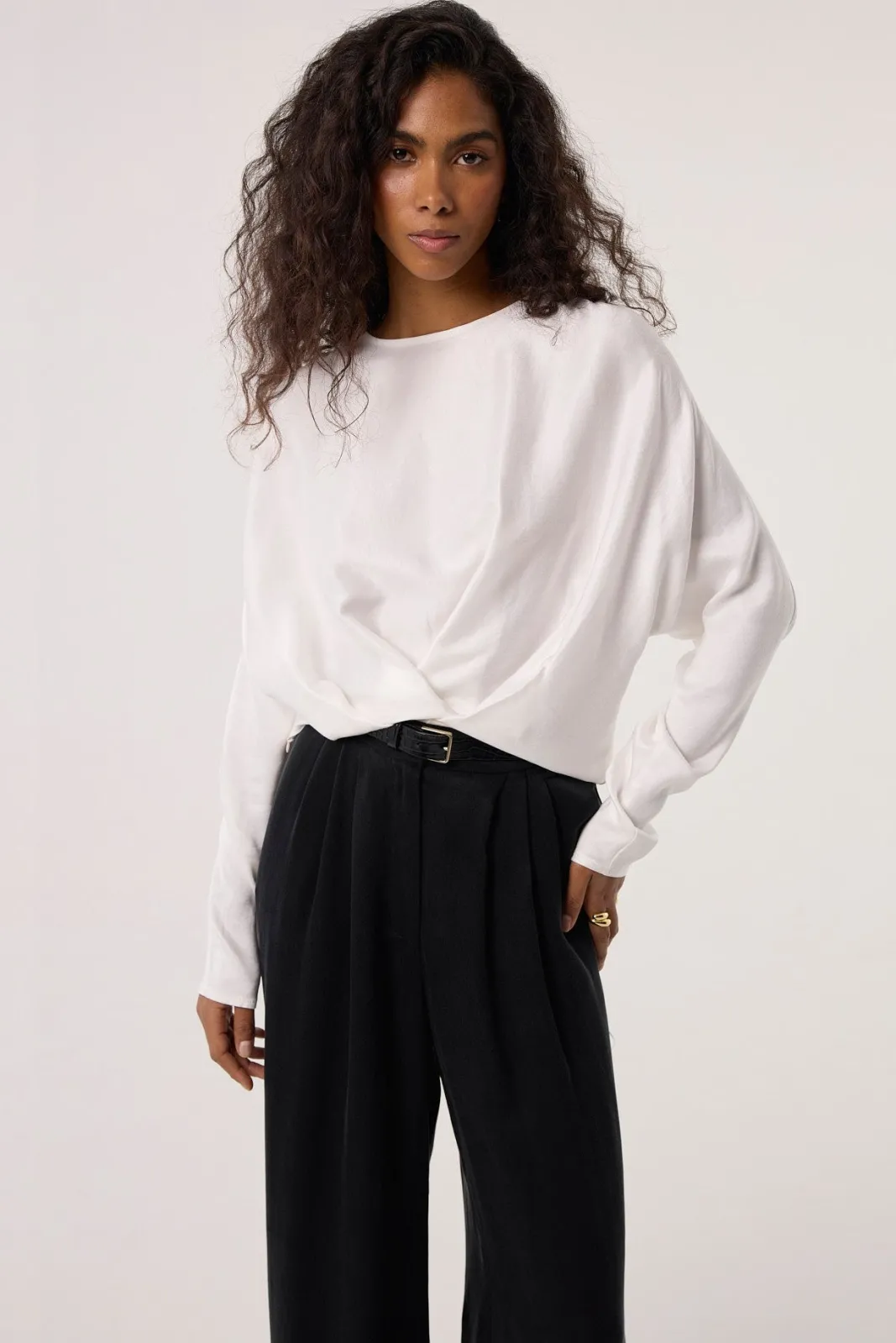 TALYA Spodnie^Spodnie Cupro black