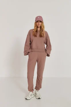 TALYA Spodnie Dresowe^Spodnie dresowe mocca mousse