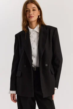 TALYA Spodnie^Spodnie Jackson wool black