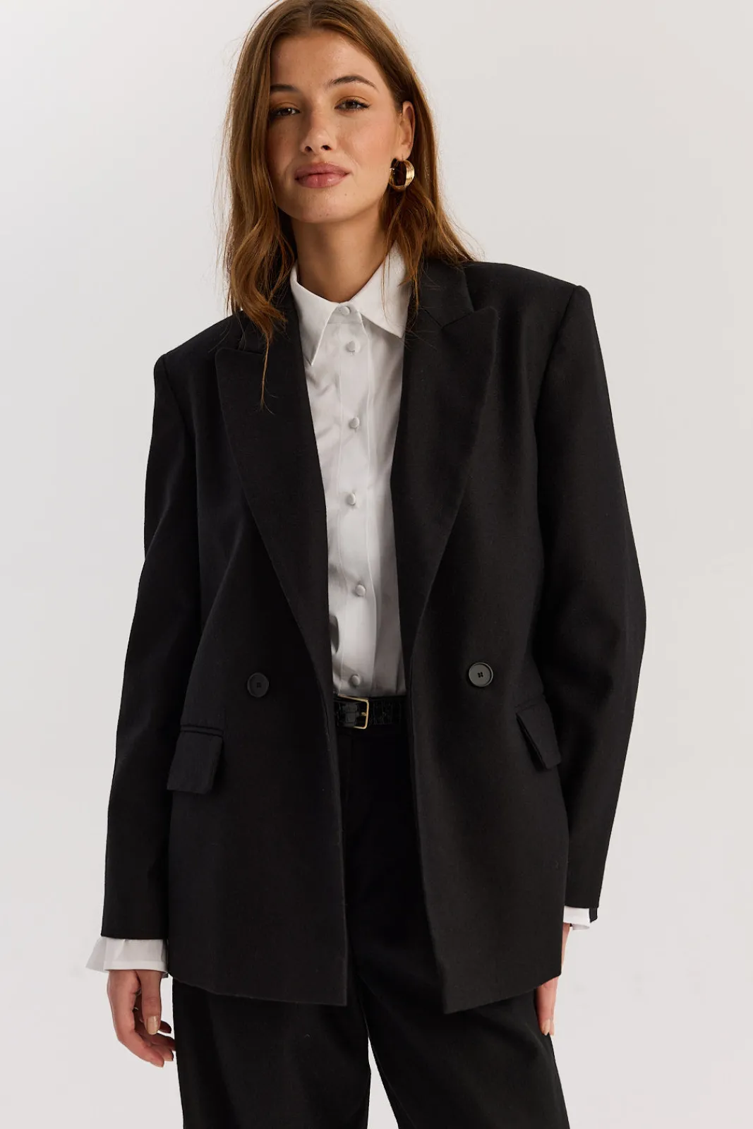 TALYA Spodnie^Spodnie Jackson wool black