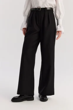 TALYA Spodnie^Spodnie Jackson wool black