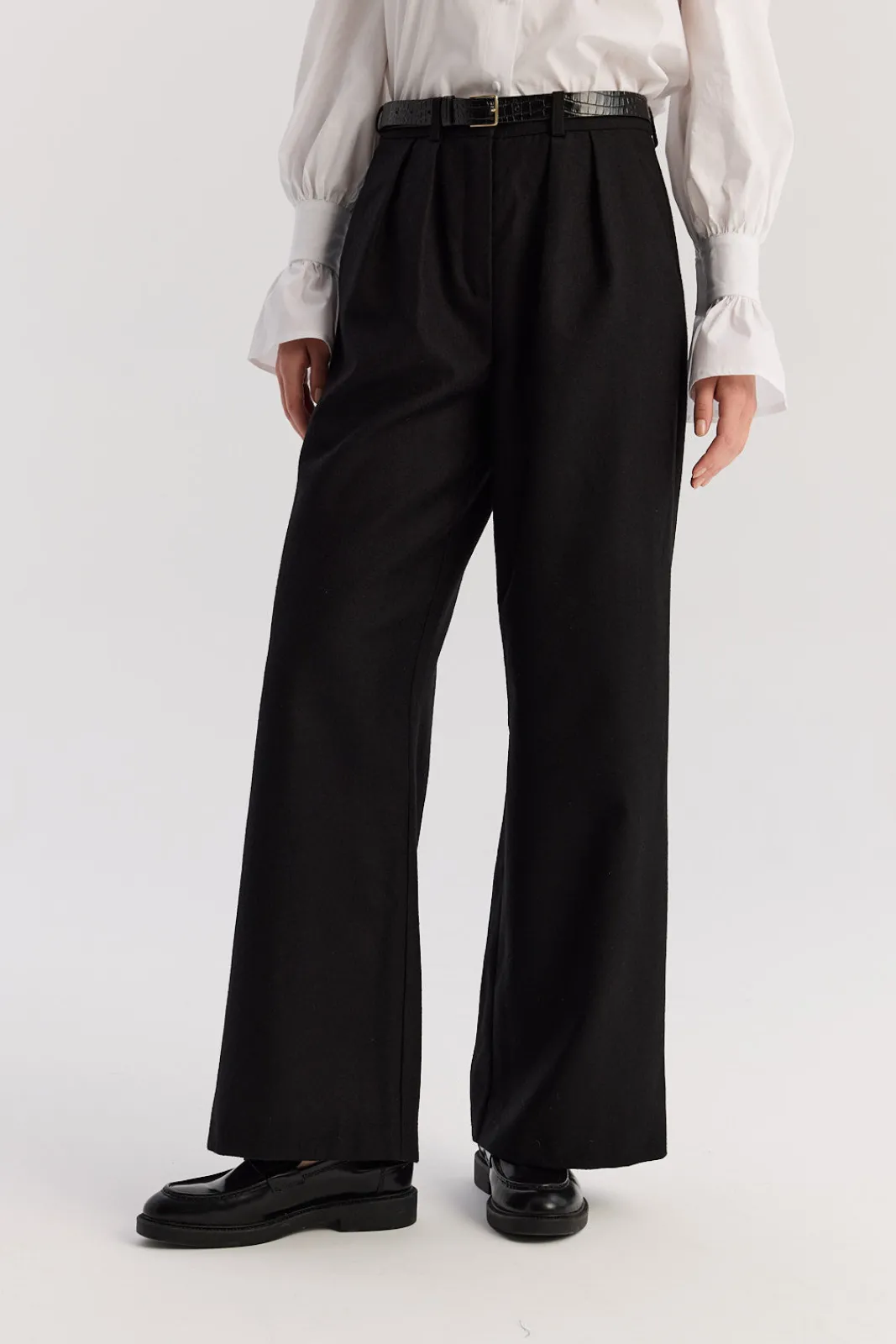 TALYA Spodnie^Spodnie Jackson wool black