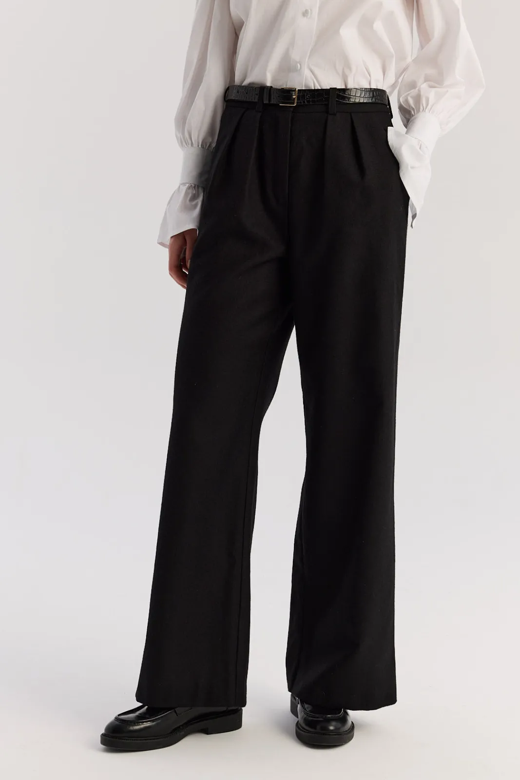 TALYA Spodnie^Spodnie Jackson wool black
