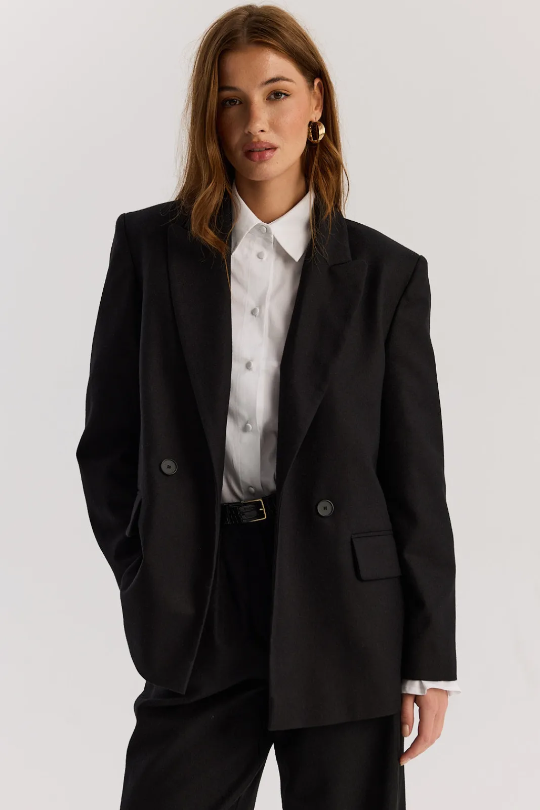 TALYA Spodnie^Spodnie Jackson wool black
