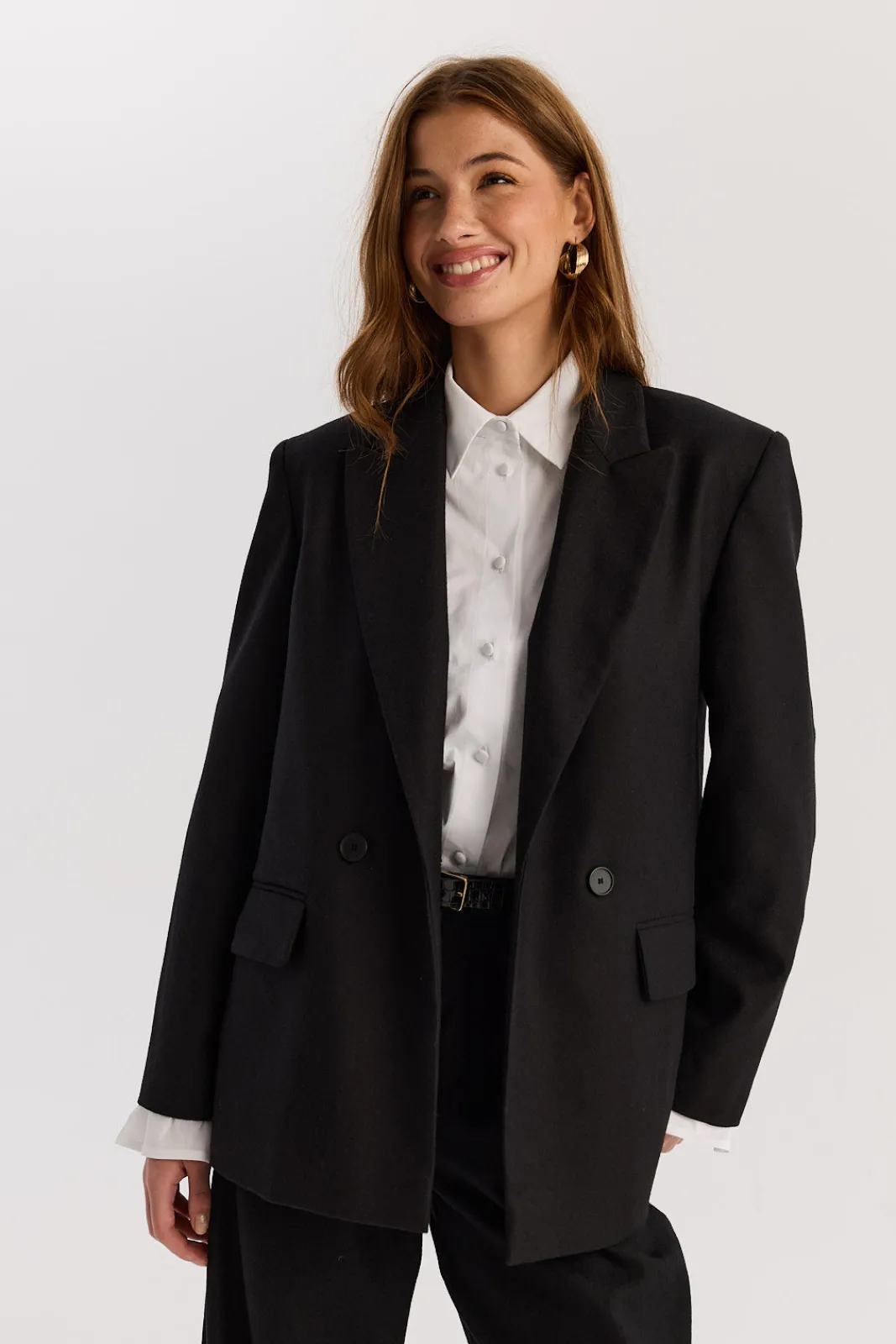 TALYA Spodnie^Spodnie Jackson wool black