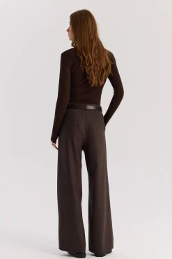 TALYA Spodnie^Spodnie Jackson wool chocolate