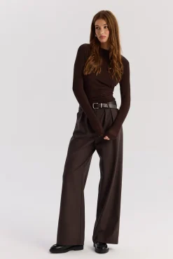TALYA Spodnie^Spodnie Jackson wool chocolate