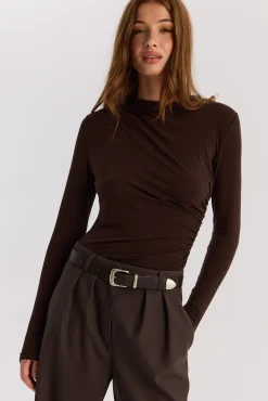TALYA Spodnie^Spodnie Jackson wool chocolate