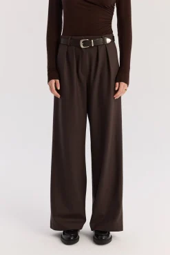 TALYA Spodnie^Spodnie Jackson wool chocolate