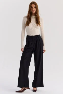 TALYA Spodnie^Spodnie Jackson wool navy
