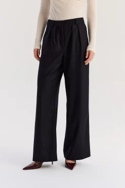 TALYA Spodnie^Spodnie Jackson wool navy
