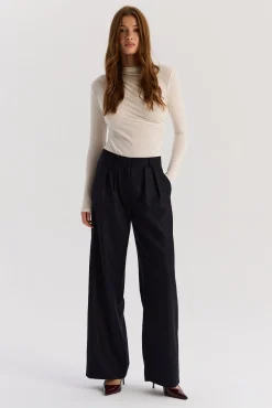 TALYA Spodnie^Spodnie Jackson wool navy