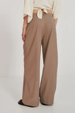 TALYA Spodnie^Spodnie Logan mocca mousse
