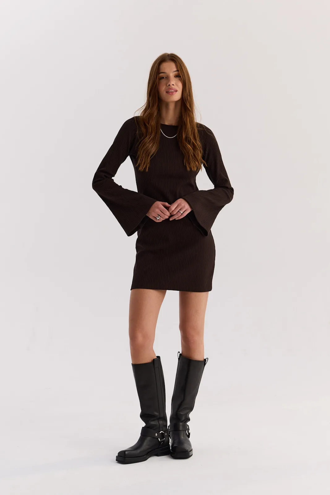 TALYA Sukienki^Sukienka Sharon short dark chocolate
