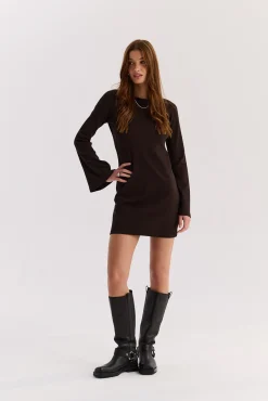 TALYA Sukienki^Sukienka Sharon short dark chocolate