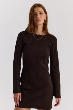 TALYA Sukienki^Sukienka Sharon short dark chocolate