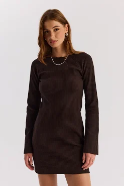 TALYA Sukienki^Sukienka Sharon short dark chocolate