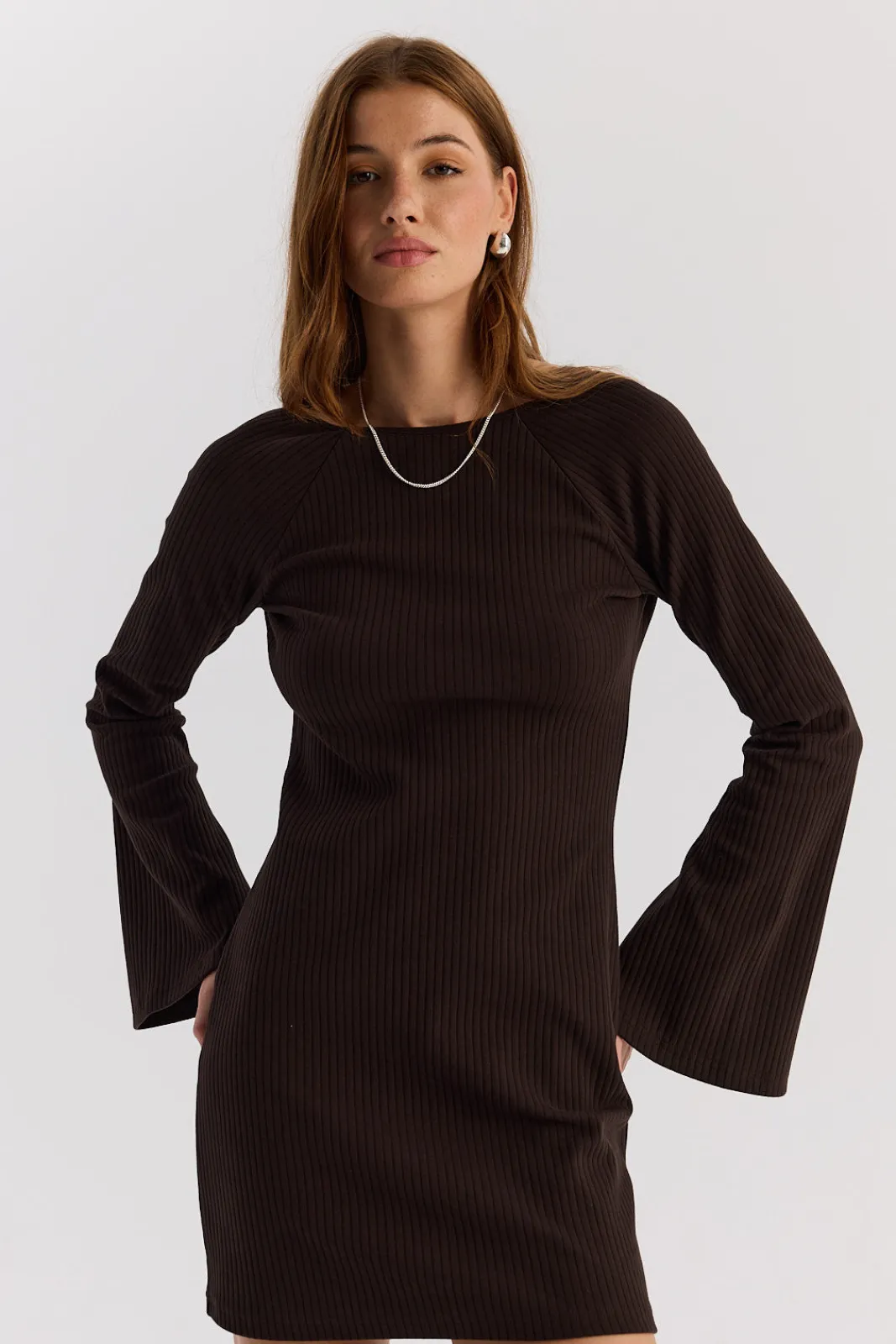 TALYA Sukienki^Sukienka Sharon short dark chocolate