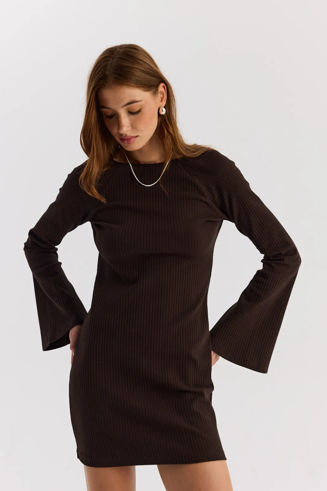 TALYA Sukienki^Sukienka Sharon short dark chocolate