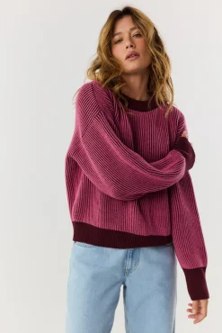 TALYA Swetry^Sweter Kelly burgundy