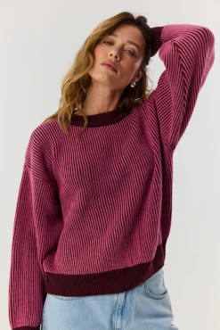 TALYA Swetry^Sweter Kelly burgundy