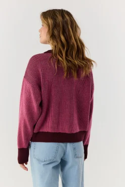 TALYA Swetry^Sweter Kelly burgundy