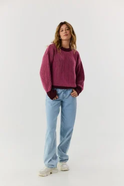 TALYA Swetry^Sweter Kelly burgundy