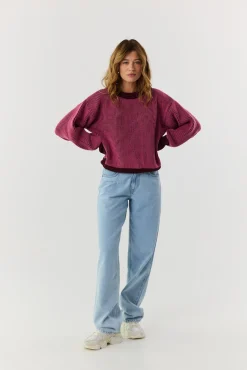 TALYA Swetry^Sweter Kelly burgundy