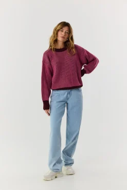 TALYA Swetry^Sweter Kelly burgundy