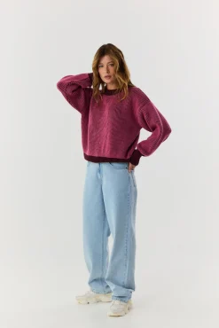 TALYA Swetry^Sweter Kelly burgundy