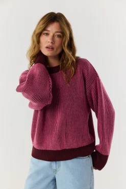 TALYA Swetry^Sweter Kelly burgundy