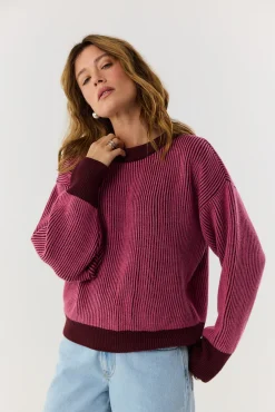 TALYA Swetry^Sweter Kelly burgundy
