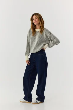 TALYA Swetry^Sweter Kelly khaki