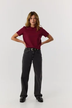 TALYA T-Shirty^T-shirt Tony burgundy