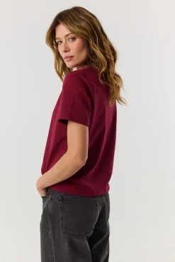 TALYA T-Shirty^T-shirt Tony burgundy